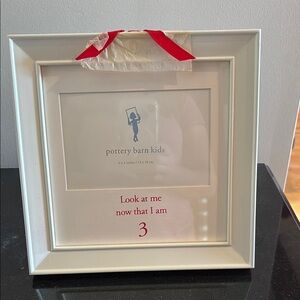 Pottery Barn Kids White Photo Frame, NIB